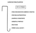 Ver imagem 3 de Kit 3 Ganchos Caibro 60cm P/ Pendurar Plantas e Gaiolas