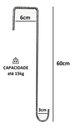 Ver imagem 2 de Kit 3 Ganchos Caibro 60cm P/ Pendurar Plantas e Gaiolas