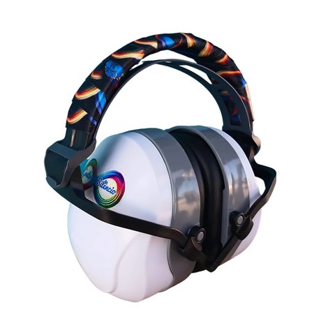 Abafador Protetor Auditivo para Autistas Infinity Black de 26 Db
