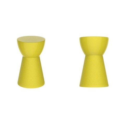 Conjunto 2 Unidades Banqueta Sili Amarelo/Limão Siciliano