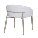 Ver imagem 7 de Cadeira P/ Mesa Jantar Estofada Courino ou Linho 2 unidades Cor:cinza com Champagne