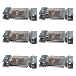 6 Pares de Conector de Encaixe para Móveis Sofá Cabeceira Painel Zincado G59 Gran Belo Cabeceiras Pa - 1