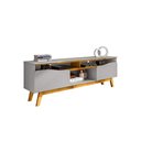 Ver imagem 2 de Rack Ilhabela Tv 75" Moderno 5 Nichos e 2 Portas Soft Close