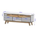 Ver imagem 5 de Rack Ilhabela Tv 75" Moderno 5 Nichos e 2 Portas Soft Close