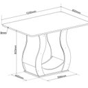 Ver imagem 3 de Conjunto para Sala de Jantar com 4 Cadeiras Inspirare Yescasa Preto/Mel