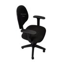 Ver imagem 2 de Cadeira Executiva Giratoria com Braço de Regulagem de Altura e Pistão a Gás com Base de Ferro Tecido