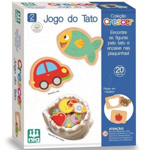Jogo Educatico Madeira Crescer Jogo do Tato NIG Brinquedos