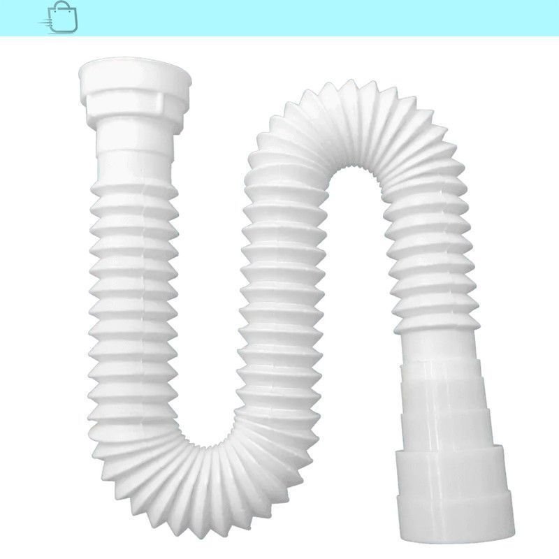 Sifão Sanfonado Multiuso Lavatório/Pia/Tanque 52cm Branco - 1