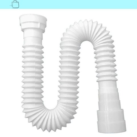Sifão Sanfonado Multiuso Lavatório/Pia/Tanque 52cm Branco