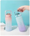 Ver imagem 5 de Garrafa Squeze Motivacional Bpa Free Enfeites Adesivo 2000ml:azul/laranja