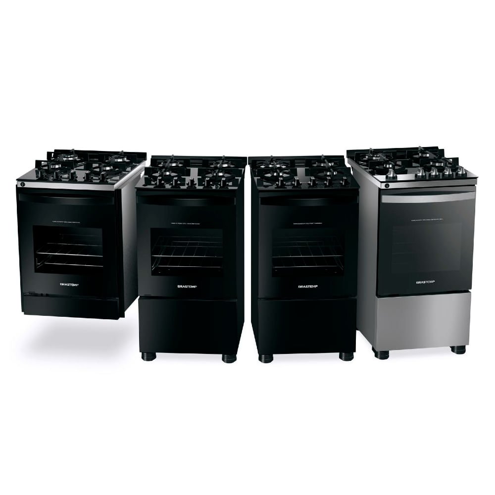 Fogão Brastemp 4 Bocas Inox com mesa de vidro, dupla chama e grill elétrico - BFO4VBR 220V - 15