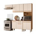 Ver imagem 2 de Cozinha Lemon 8 Portas com Balcão Freijó/Off White Cristal - Nicioli