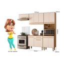 Ver imagem 4 de Cozinha Lemon 8 Portas com Balcão Freijó/Off White Cristal - Nicioli