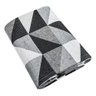 Tapete Jacquard 50012preto Dallas 1,35 M X 2,50 M Antiderrapante - Preto 50012 - 2