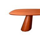 Ver imagem 4 de Mesa de Jantar Orgânica 240x135cm Carvy Madeira Maciça Castanho Claro - Sallar Home