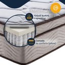 Ver mais imagens de Cama Box Baú com Colchão Ortobom de Molas Ensacadas Pillow In Pro Vida Queen 158cm