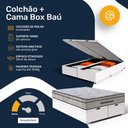 Ver imagem 4 de Cama Box Baú com Colchão Ortobom de Molas Ensacadas Pillow In Pro Vida Queen 158cm