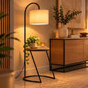 Ver imagem 1 de Luminária com Mesa Lateral Integrada para Sofá Cama e Poltrona Lâmpada 9W Brinde