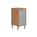 Ver imagem 1 de Balcão Cozinha Eloise c/1 Porta 40cm Cinamomo/Platina MGM