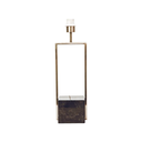 Ver imagem 1 de Base para Abajur Quadratto Niquelado e Preto (c)13cm (l)15cm (a)50cm 1xe27 40w - Gl020n
