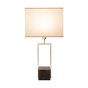 Ver imagem 2 de Base para Abajur Quadratto Niquelado e Preto (c)13cm (l)15cm (a)50cm 1xe27 40w - Gl020n