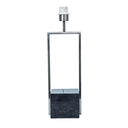 Ver imagem 4 de Base para Abajur Quadratto Niquelado e Preto (c)13cm (l)15cm (a)50cm 1xe27 40w - Gl020n