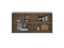 Ver imagem 3 de Armário Aéreo Etna 120cm 2 Portas Vidro Fumê - Carvalho Oak/off White Poliman