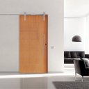 Ver imagem 1 de Porta Correr 12 Trilho Soft Aparente Puxador Tubo 60cm 102cm x 210cm Esquerdo Belíssima Rodam Branco