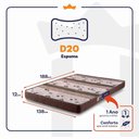 Ver imagem 2 de Colchão Casal Espuma D20 Cayene 138x188x12 Marrom