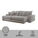 Ver imagem 3 de Sofá Duque Dois Módulos de 120cm B25cm Meu Sofá Online A230 Linho Cinza