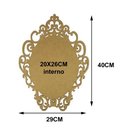 Ver imagem 2 de Kit com 3 Molduras em Mdf Oval Lisa Romana Tamanho:40x29cm Cod:kitplm008