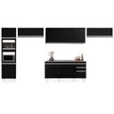 Ver imagem 6 de Armário de Cozinha Modulada 5 Peças CP15 com Pia Inox Preto - Lumil Lumil Móveis