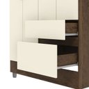 Ver imagem 5 de Guarda Roupa 102 Cm 4 Portas Plus 10090 Imbuia Champanhe Vlr