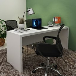 Escrivaninha Mesa Escritorio 180 Cm Me4185 Branco Tecno Mobili - 7