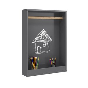 Lousa Painel de Criação Desenho com Rolo de Papel 42cm Cinza Ofertamo
