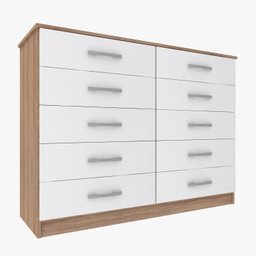 Cômoda para Quarto 10 Gavetas Premium Marbela - 2