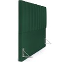 Ver imagem 6 de Cabeceira Cama Box Casal King 195 cm Dália W01 Suede Verde Musgo - Lyam Decor