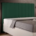 Ver imagem 2 de Cabeceira Cama Box Casal King 195 cm Dália W01 Suede Verde Musgo - Lyam Decor