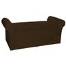 Calçadeira Recamier Baú Casal 140cm Cancun Suede Cores - DS Estofados - Capuccino - 2