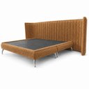 Ver imagem 5 de Cama Casal King e Cabeceira Curva Fernanda Bouclê Moscow Design Moderno