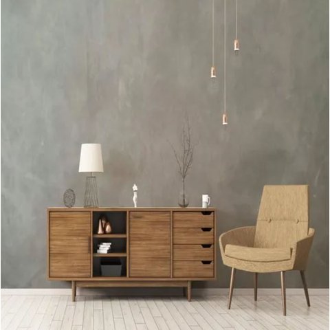 Papel De Parede Autocolante Adesivo Cimento Queimado Lavável Plavitec Papel Parede Cimento Queimado 