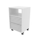 Ver imagem 7 de Gaveteiro Escritório 2 Gavetas com Rodízios Tecnomobili Branco - Me4175