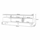 Ver imagem 4 de Rack Bancada Essenza para Tv até 70 Polegadas Off White/cinamomo