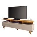 Ver imagem 2 de Rack Bancada Essenza para Tv até 70 Polegadas Off White/cinamomo