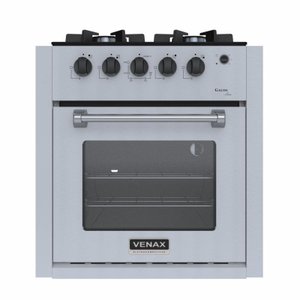 Fogao de Embutir 4 Bocas Venax Gaudi Line Inox Gas Glp