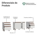 Ver imagem 5 de Kit com Três Balcões de Cozinha 2 Portas 6 Gavetas (com Tampo) Branco Reims Madesa