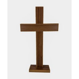 Crucifixo Para Parede ou Mesa de Madeira Jesus Cristo Grande Amor Lindo - 1