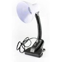 Ver imagem 4 de Luminaria com Garra de Mesa Articulavel Escritorio Presilha Sala Trabalho Abajur Branco