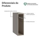 Ver imagem 4 de Balcão Porta-pano 20cm Suspenso Nice Madesa