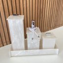 Ver imagem 3 de Kit Lavabo Com 4 Peças Elegance Acrílico Pérola Com Prata